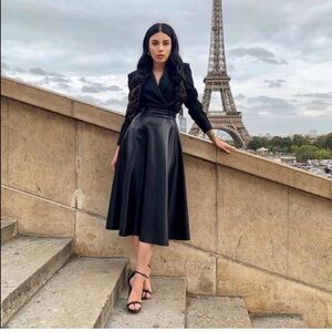 NWOT ZARA BLACK BLAZER BODYSUIT SMALL